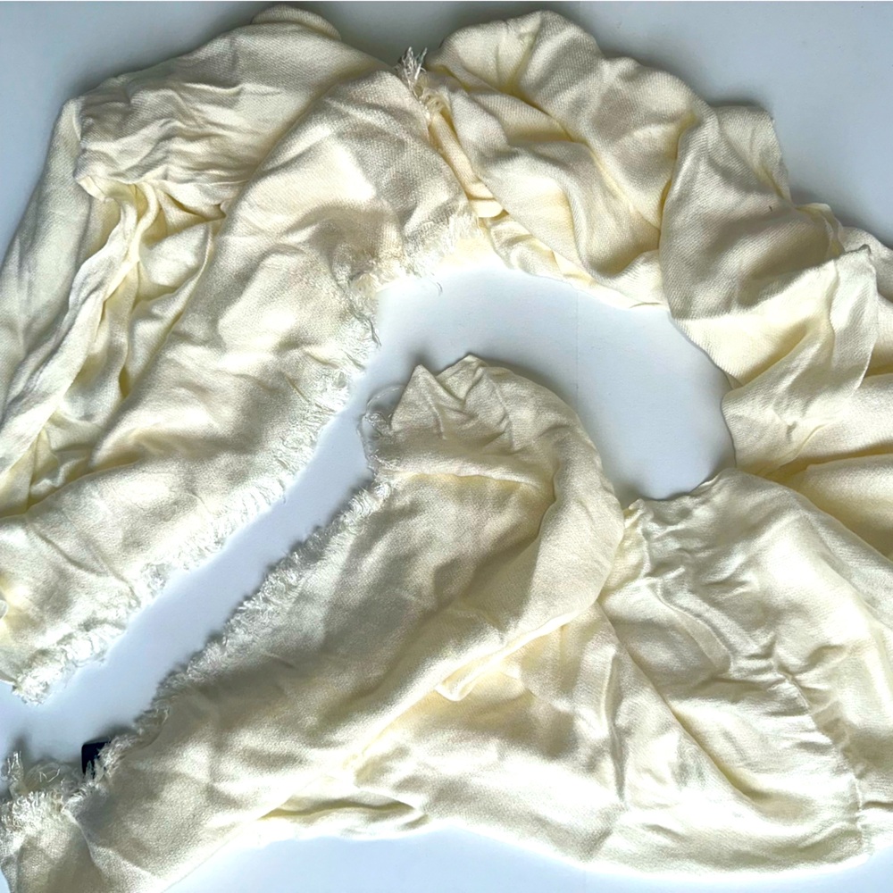 INC International Concepts, cream pashmina 100% rayon